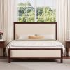 Twin Metal Platform Bed Frame with Headboard and Slat Support Black 4