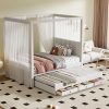 Twin Size Loft Bed with Desk – High Lofted Bed Frame for Small Rooms 3