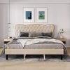 King Brown Bed Frame by Baxton Studio for Stylish Sleep Solutions 4