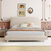 Queen Canopy Bed Frame Wood 4-Poster Platform Bed No Box Spring 3