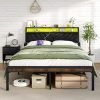 Twin Size Kids House Bed, Wood Montessori Floor Bed, Double Bed Frame with Fence, Flat Noodles and roof, House Bed for Girls and Boys’ Bedroom, Natural 3
