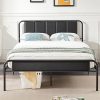 KOMFOTT Industrial Queen LED Bed Frame with Storage Drawers and Charging 3