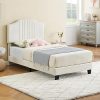 Wood Daybed with Three Drawers Twin Size Sofa Bed Frame White 4