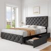 PULLOVE Wood Full Size Daybed Multifunctional Sofa Bed for Kids Adults 3