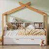 YITAHOME Beige Queen Size Velvet Bed Frame with Gold Trim and Headboard 3