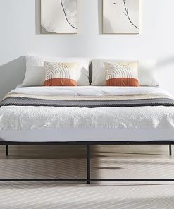 VECELO 14 Inch Queen Bed Frame Metal Platform Mattress Foundation