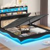Heavy Duty Metal Daybed Frame with Slats Twin Bed Black Finish 4