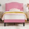 Scandinavian Full Bed with Trundle for Kids Solid Wood Frame Black/Blonde 3