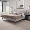 Metal Platform Bed Frame with Headboard for Girls Twin White Modern 4 Metal Platform Bed Frame with Headboard for Girls Twin White Modern 4