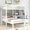 Queen Size Canopy Bed with Upholstered Button Tufted Headboard 4