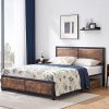 Queen Size LED Bed Frame with Storage Headboard and Charging Station 3 Queen Size LED Bed Frame with Storage Headboard and Charging Station 3
