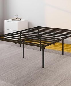 NapQueen ZETA Heavy Duty 16-Inch Metal Bed Frame No Box Spring Needed