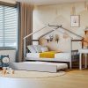 P Purlove Twin Gaming Loft Bed with Desk and Storage for Kids 3