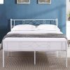 Queen LED Upholstered Bed Frame with 4 Drawers and Adjustable Headboard 3