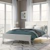 Twin House Bed with Trundle for Kids Wooden Platform Bed Frame Gray 3