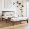 Twin Race Car Platform Bed with Wheels for Kids and Teens in White 4