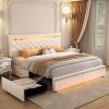Farmhouse Full Size Bed Frame with Barn Door and Tall Headboard 4