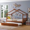 Twin XL Loft Bed Frame with Desk and Shelves, Black Metal Design 4