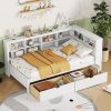 Upholstered Tufted Daybed with Twin Trundle for Bedroom and Guest Room 4