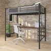 Upholstered Platform Bed with Hydraulic Storage in Beige Linen 4