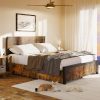 Twin XL White Wooden Bed Frame Easy to Assemble Solid Pine Slats 4