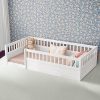 Full Size Bed Frame with Headboard and Storage Drawers LED Light 4