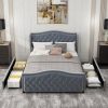 Modway Runa King Platform Bed Frame in French Oak – No Box Spring Needed 3