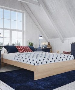 Maple Queen Size Liberty Wood Platform Bed with Natural Finish