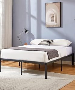 VECELO 14 Inch Full Size Metal Bed Frame No Box Spring Needed