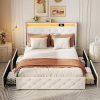 VECELO King Size Metal Bed Frame Victorian Style with Headboard 3