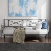 Full Size Upholstered Bed Frame with Storage and Wingback Headboard 4