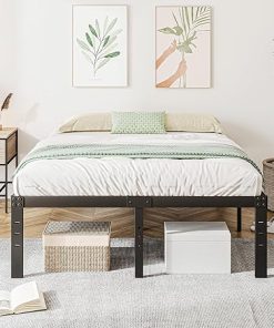 Queen Size 18 Inch High Metal Bed Frame with Heavy Duty Support Queen Size 18 Inch High Metal Bed Frame with Heavy Duty Support