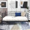 Max and Lily Soren Ultra Low Loft Bed Twin Frame with Bookcase 3