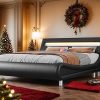 GOFLAME Twin Folding Bed with 4 Inch Memory Foam Mattress in Beige 4