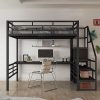 Twin Size Wooden Platform Bed Frame with Headboard and Footboard 4