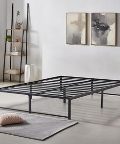 VECELO 14 Inch Queen Platform Bed Frame with Steel Slat Support