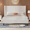 Metal Full Size Bed Frame with Headboard and 4 Storage Drawers 4