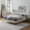 Wooden Twin Platform Bed Frame with Headboard Footboard in Espresso 3