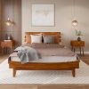 Elegant King Size Bed Frame with Tall Tufted Headboard and Storage 3