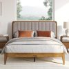 Allewie King Size 14 Inch Metal Platform Bed Frame with Slats Support 4