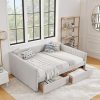 KOMFOTT Twin Size Wooden Montessori Floor Bed with Safety Guardrail 4