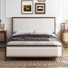 Garvee Floating Bed Frame, Bed Frame Queen Size with RGB led Headboard, with Adjustable Height Headboard, Upholstered Platform Metal Bed Frame, No Box Spring Needed, Easy Assembly 4