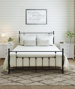Golden Gate Twin Daybed Frame with Headboard, Heavy Duty Metal Design