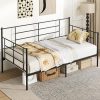 Pink Velvet Twin Daybed with Trundle and USB Ports – Easy Setup 4