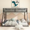 Twin Size Platform Bed with Storage Drawer and Shelves in Gray 3