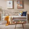 VECELO Twin Daybed Frame Metal Platform Bed with Headboard Easy Assemble