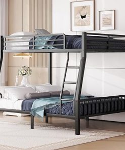 Bellemave Full XL Over Queen Metal Bunk Bed Frame for Adults 2