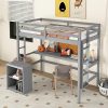 Allewie Modern Metal Bed Frame Twin Size with Geometric Headboard, Litchi Grain Upholstered Design, Extra Under-Bed Storage, No Box Spring Needed 3