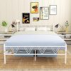 Giantex Full Size Canopy Bed with Trundle for Kids, White Wood Frame 4 Giantex Full Size Canopy Bed with Trundle for Kids, White Wood Frame 4