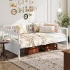 Twin Bed Frame with Butterfly Headboard Easy Assembly No Box Spring 3